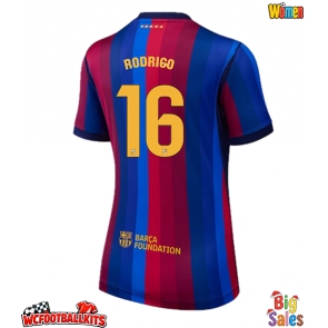 Barcelona Rodri Hernandez #16 Replica Home Stadium Shirt for Women 2026-27 Short Sleeve